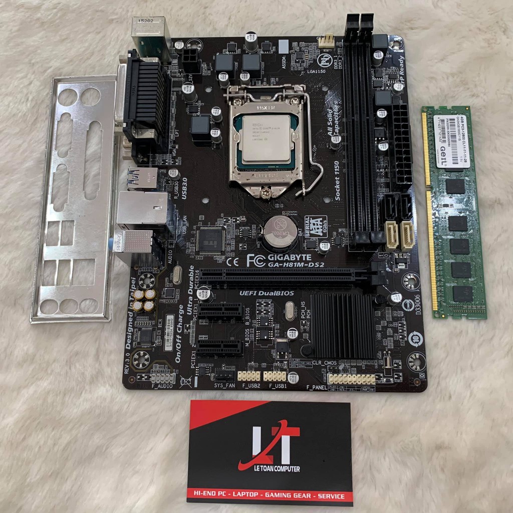 Combo Main H81 + Cpu Core i3 4xxx + Ram DDR3 4GB chiến game giá rẻ!