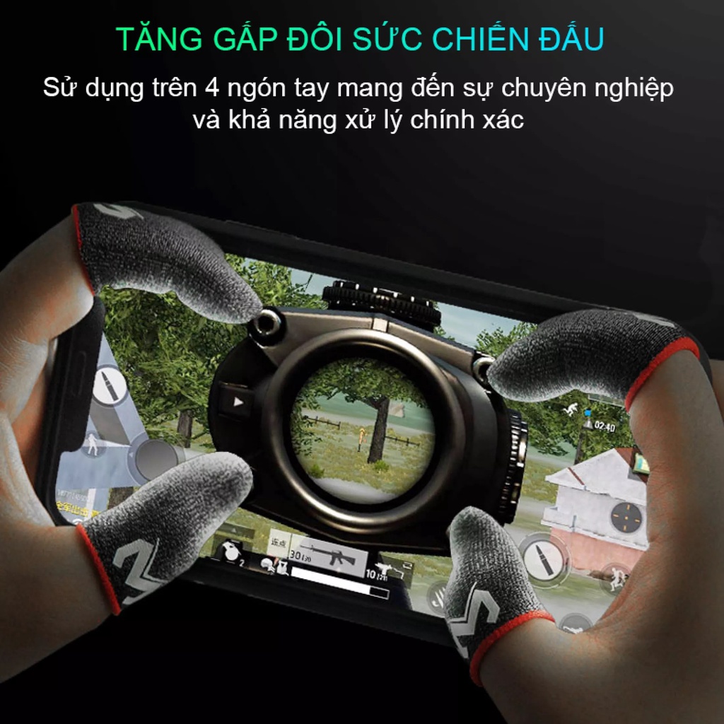 Bao tay chơi game MEMO Mobile Pugb Freefire chống mồ hôi