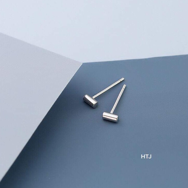 Khuyên tai bạc ta mẫu migi đinh tán cho nam nữ_van jw