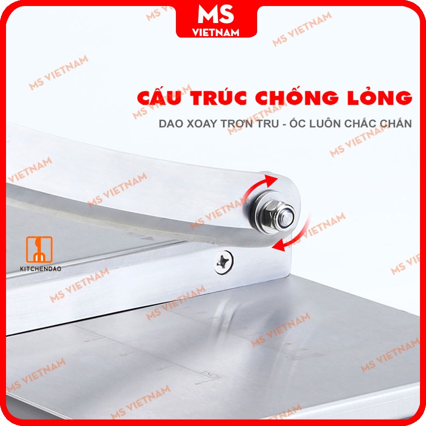 Dao Chặt Gà KD0142 - Chính Hãng - Cắt Sườn, Củ Quả, Thuốc Bắc, Nấm - Inox 430 dày 1.5mm - Tặng Mài KD0315 - MS Vietnam