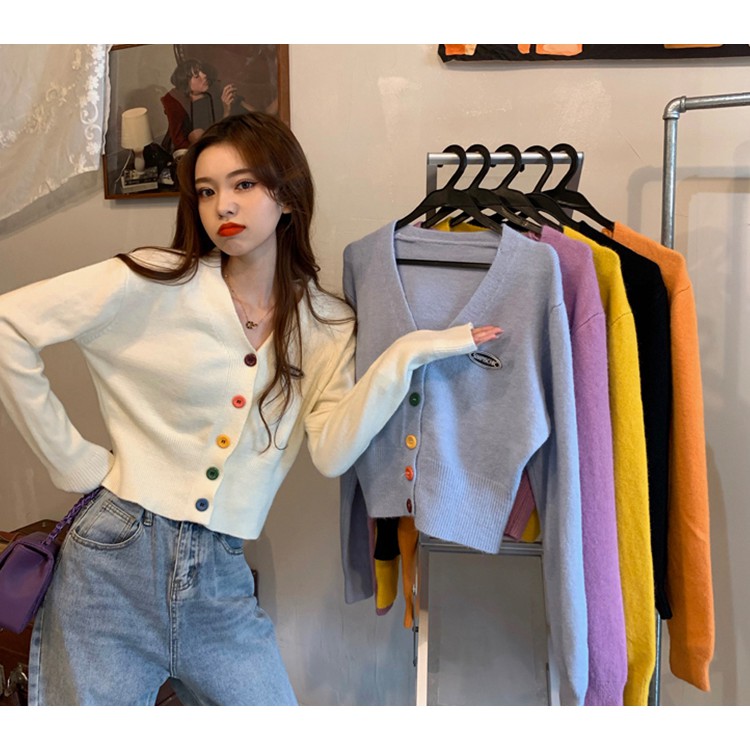  【Cocory】 Áo khoác len cardigan dáng rộng thời trang cho nữ | WebRaoVat - webraovat.net.vn