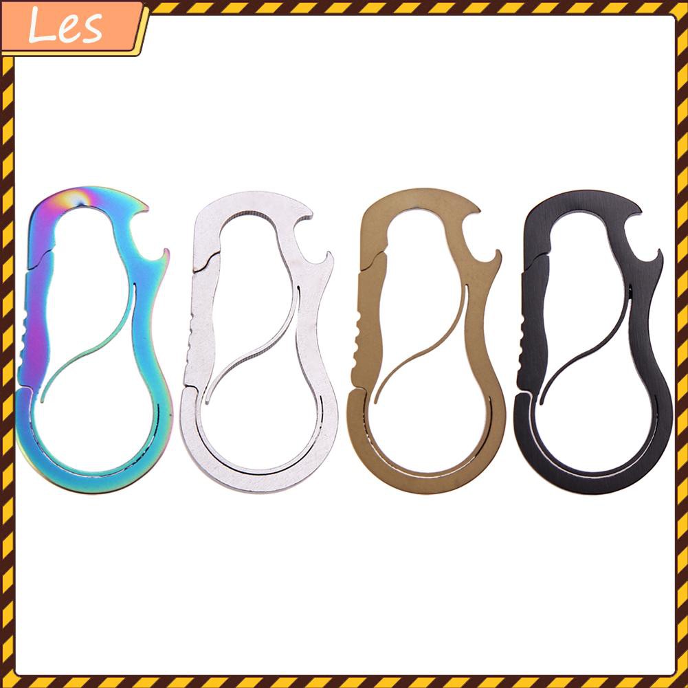 Metal Fast Buckle Outdoor Keychain EDC Equipment Titanium Alloy Carabiner