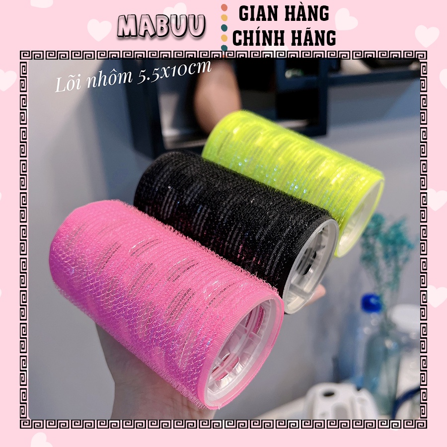 Lô cuốn tóc Hàn Quốc lõi nhôm size lớn 5.5x10cm tự dính uốn mái dài cỡ lớn