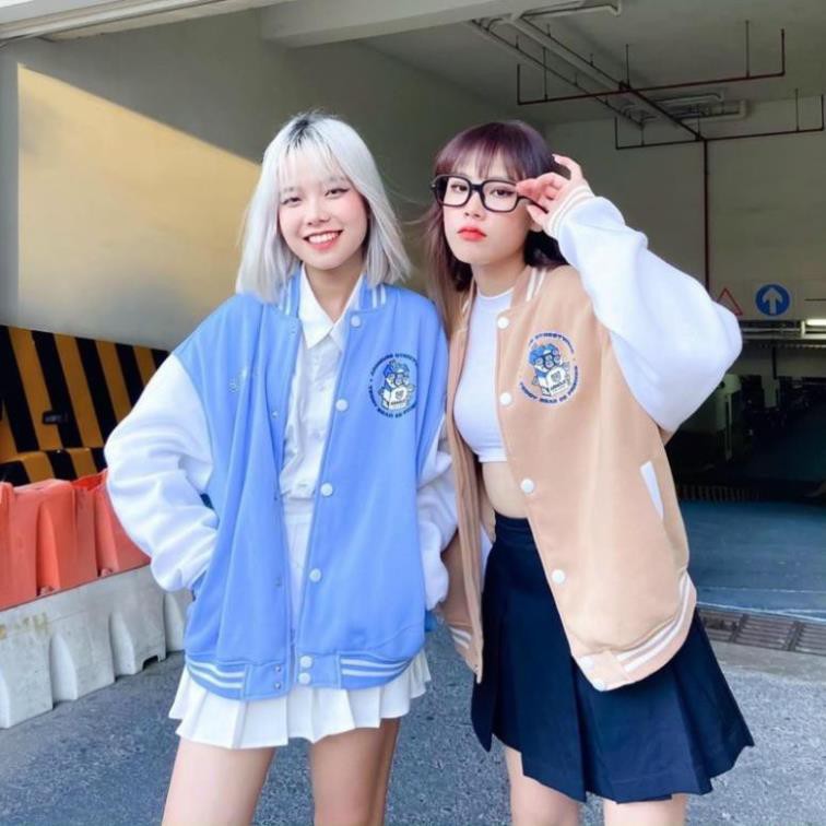 Áo Khoác Bomber Nỉ In Bear Box Form rộng Unisex Nam Nữ Couple  Lana Store thời trang kmg