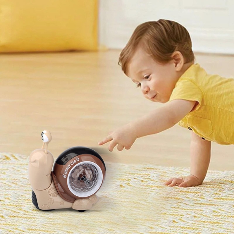 Ốc Sên Đồ Chơi Có Đèn LED Phát Sáng Cho Bé