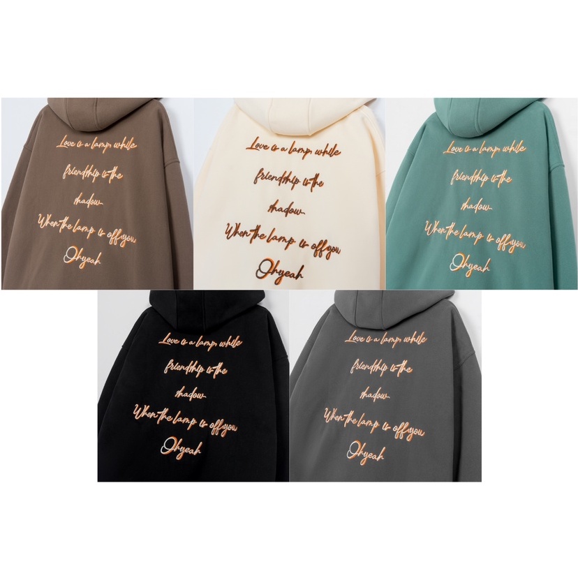 Áo Hoodie 2 Lớp Unisex Local Brand OHYEAH LOVE & FRIENDSHIP