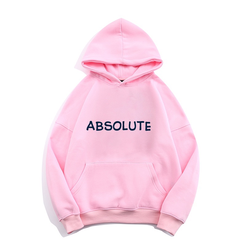 Áo Hoodie nam nữ Basic in chữ Absolute oversize nhiều màu form rộng Unisex