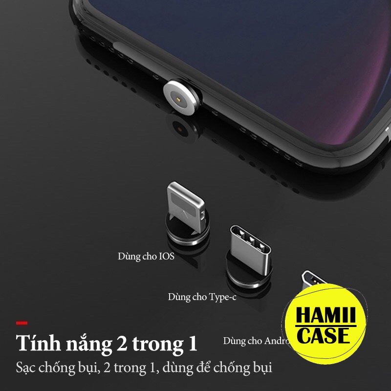 Cáp sạc 3 trong 1 đa năng cho nhiều dòng điện thoại USB to Lightning - TypeC - Micro