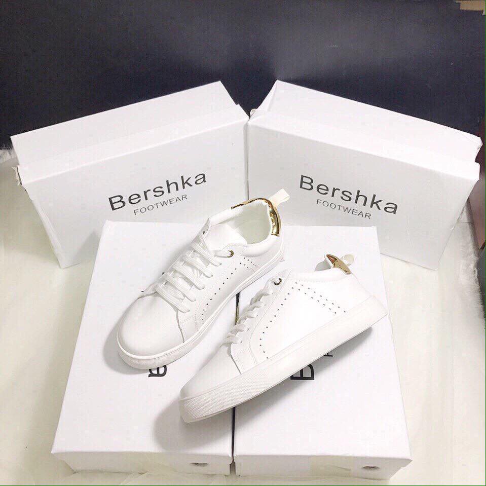 Giày thể thao Bershka trắng siêu đẹp