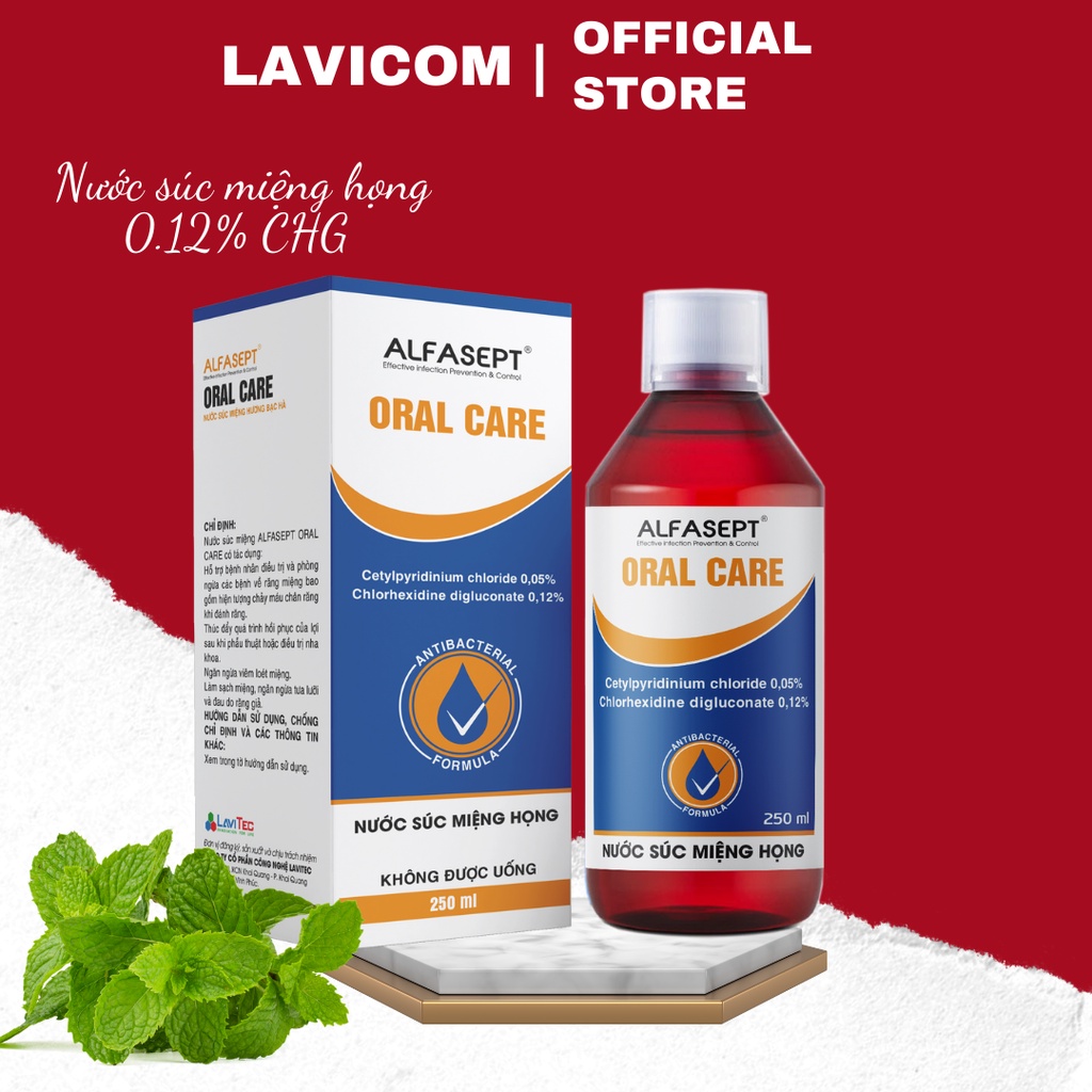 Nước súc miệng Alfasept Oral Care 250ml