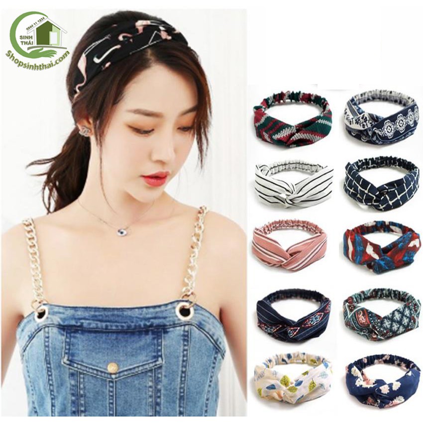 Băng đô vải Turban Hàn Quốc, nhiều màu dể thương - giao màu ngẫu nhiên