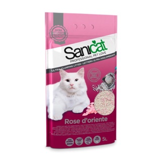 Cát vệ sinh cho mèo SaniCat Hoa Hồng (5 Lít)