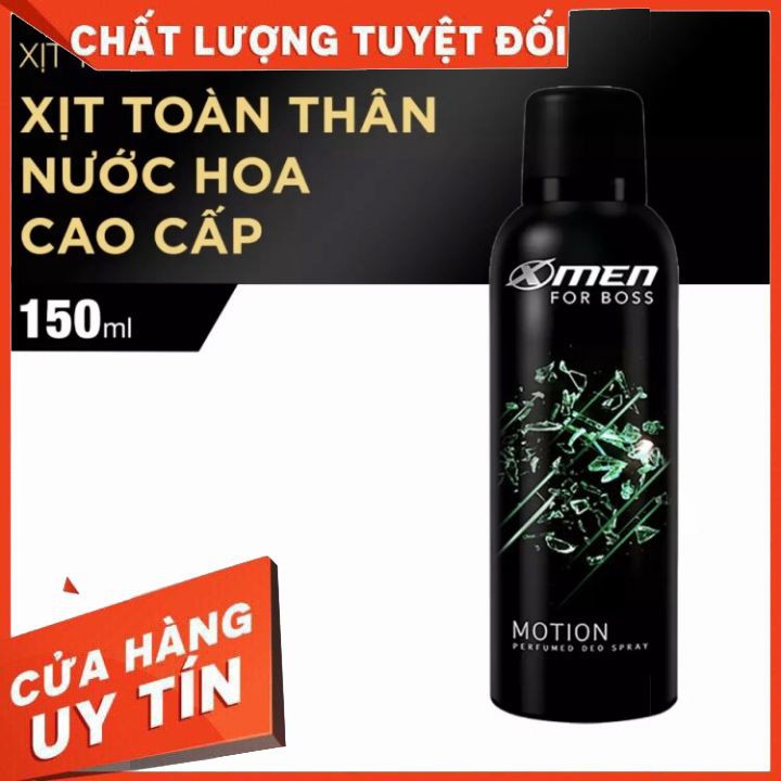 [chính hãng] xịt khử mùi toàn thân Xmen For Boss 150ml đủ màu ngăn mồ  hôi khử mùi cơ thể,mùi thơm mạnh mẽ giữ hương lâu