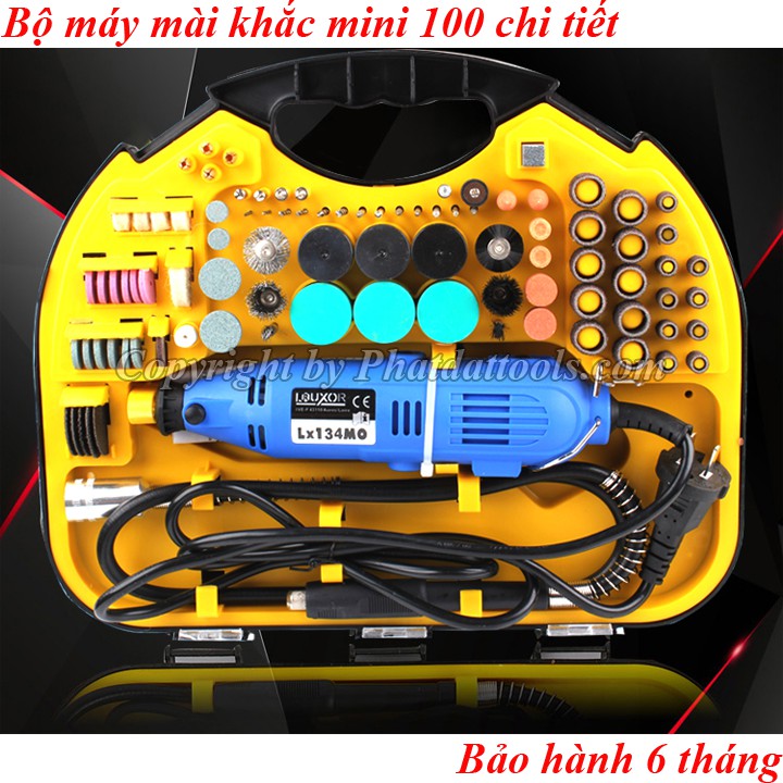 Bộ máy mài khắc mini đa năng LRUXOR 100 chi tiết -Hàng chính hãng-Bảo hành 6 tháng