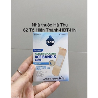 Băng keo cá nhân màu da - ACE BAND-S ( hộp 10 miếng )