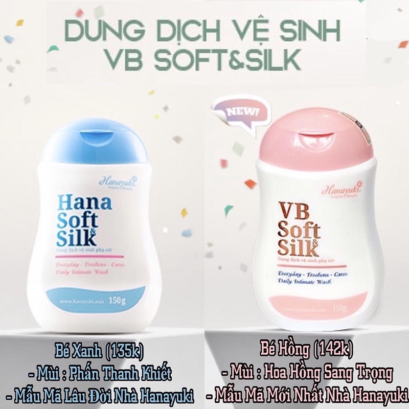 [CHUẨN AUTH] Dung dịch vệ sinh phụ nữ Hanayuki Hồng và Xanh