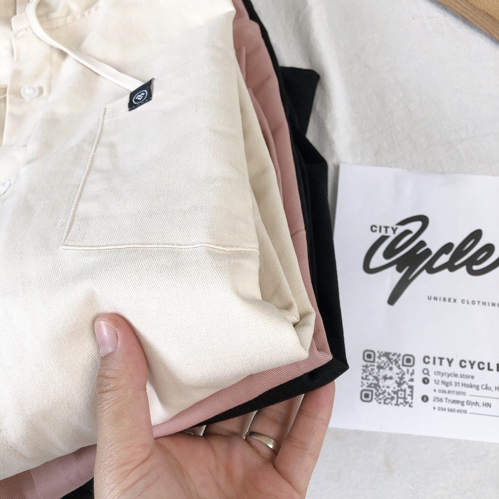 Áo khoác sơ mi hoodie City Cycle - Áo chống nắng nam nữ Unisex form rộng Local Brand | BigBuy360 - bigbuy360.vn