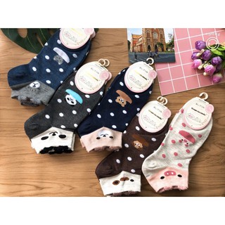 [NHẬP THOI123QA GIẢM 10K CHO ĐƠN 199K] Sỉ 10 đôi tất gấu xinh