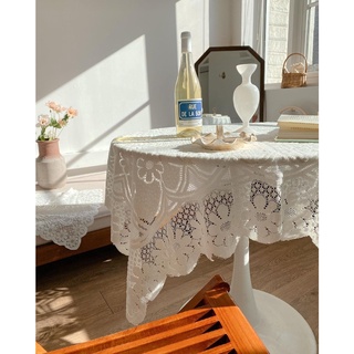 Khăn trải bàn ren hoa, khăn trải bàn vintage lãng mạn nhiều kích cỡ / Khăn Trải Bàn Ren Phong Cách Hàn Quốc Trang Trí Nhà Hàng