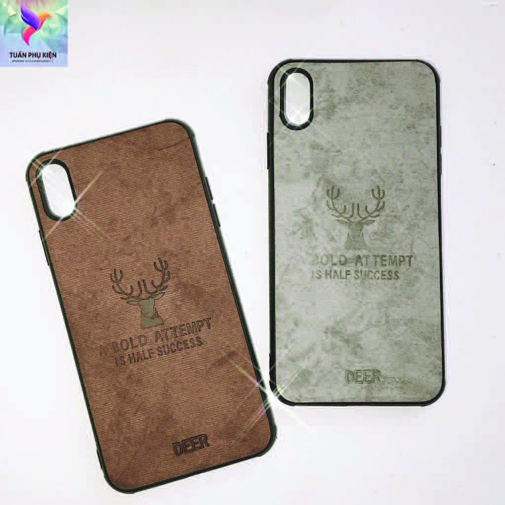 Ốp Lưng Iphone ⚡ Ốp Lưng Điện Thoại Iphone Hươu Da Lộn ⚡ Full Size Từ Iphone 6 - 11 Promax - Tuấn Case 75