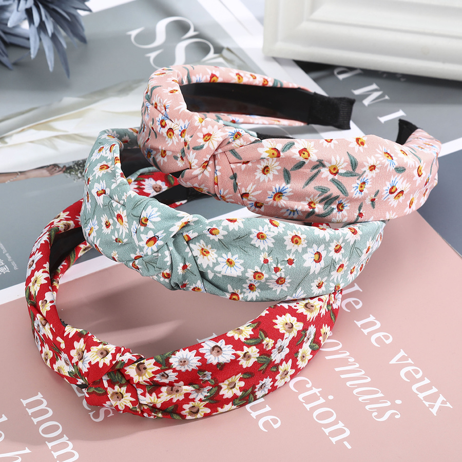 Băng đô cài tóc họa tiết hoa phong cách Hàn Quốc