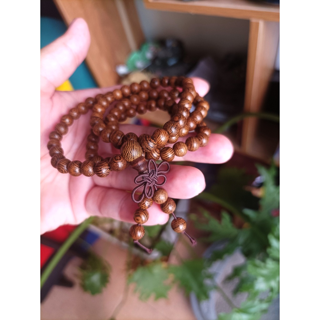 Vòng Tay Chuỗi Hạt Gỗ Coracara 108 Hạt 6mm quấn 4 vòng