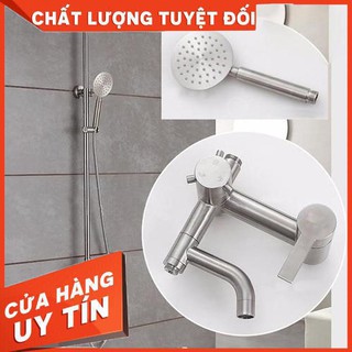 Bộ Sen Cây Tắm Đứng Nóng Lạnh Inox Sus 304 – 102, tròn
