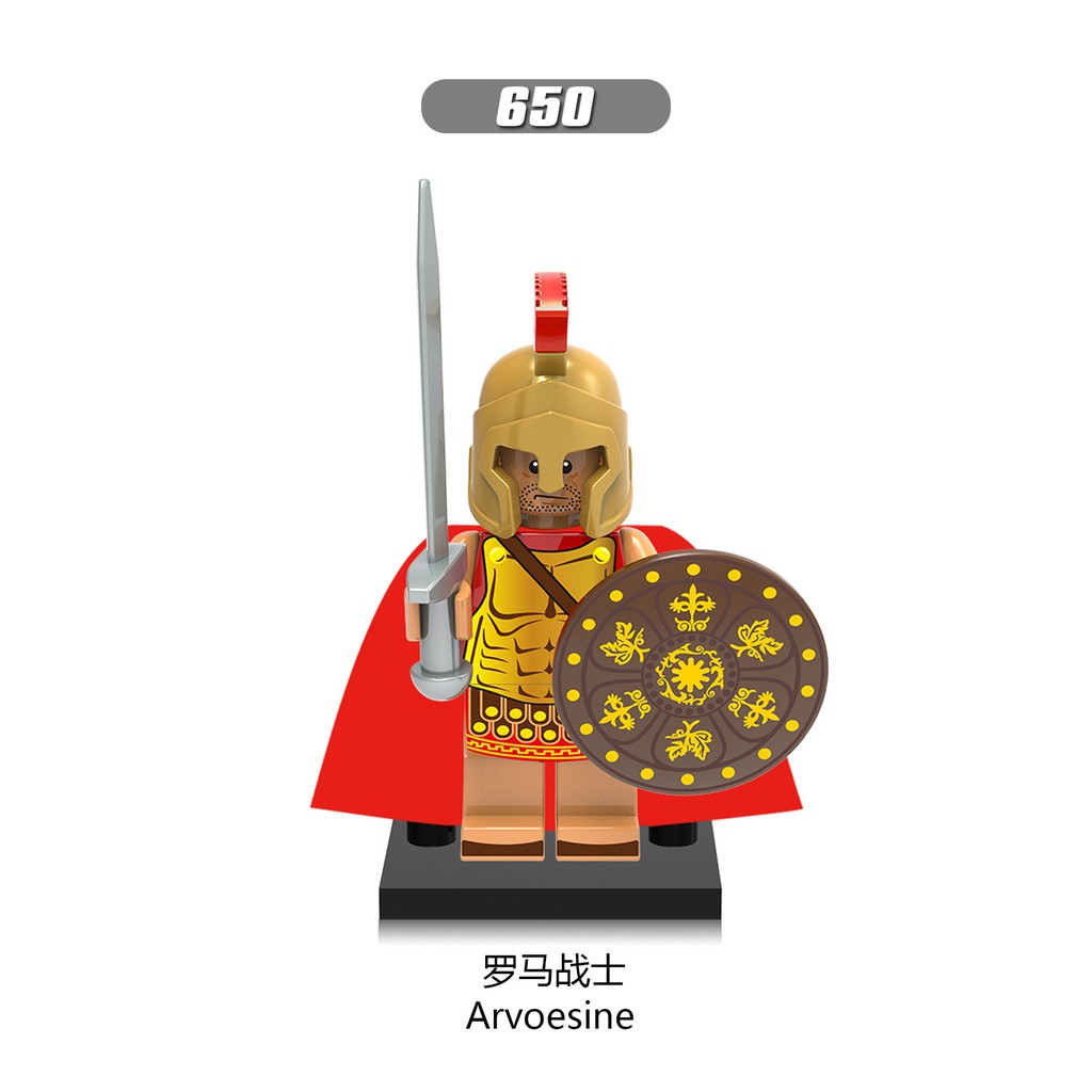 Minifigures Lính Roman Trung Cổ Lính Spartacus Mẫu Siêu Đẹp X0164