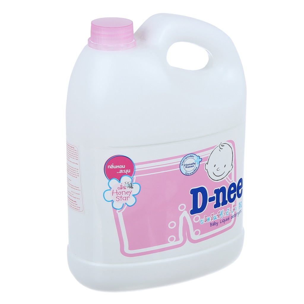 Nước Giặt Quần Áo Em Bé Dnee 3000ml Xanh/Tím/Hồng/Trắng/Xanh Lá