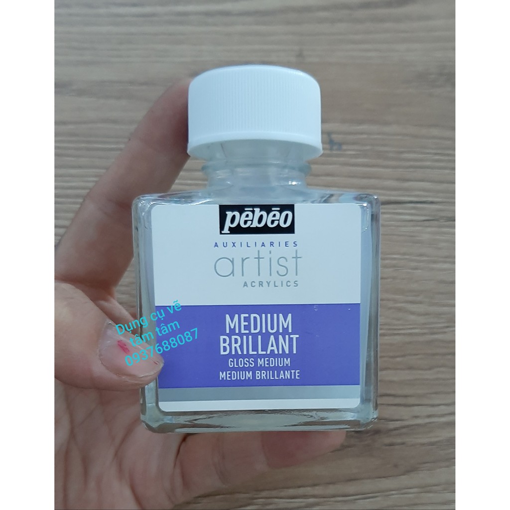 Dung môi pha màu Acrylic, Acrylic Medium Pebeo-Vernish/Medium