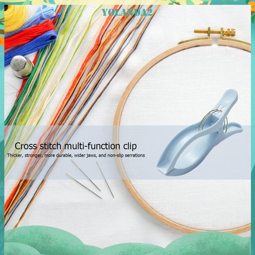 Set 2 kẹp cố định tranh thêu chữ thập thủ công chống trượt chống gió tiện dụng