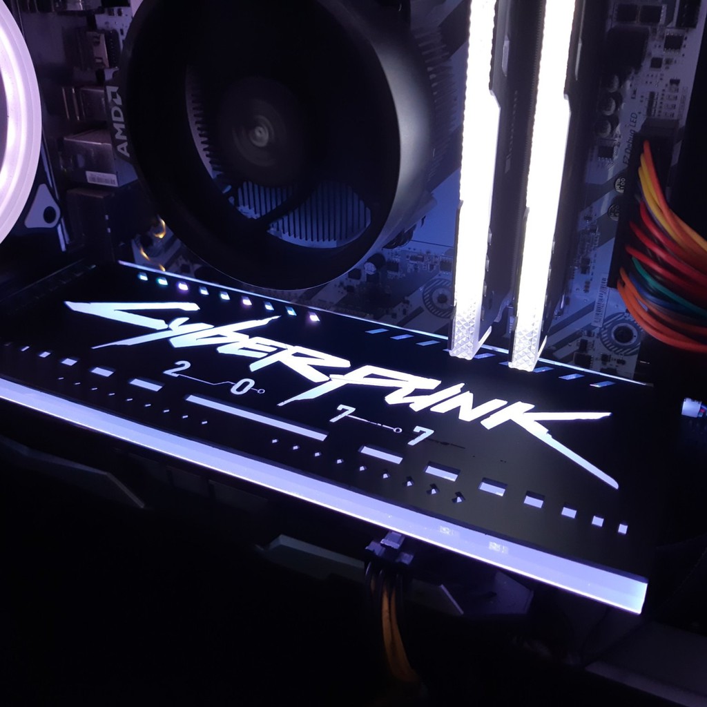 RGB Cyperpunk VGA Backplate