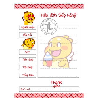 [Mã SKAMLTSM9 giảm 10% đơn 99K] Combo 10 cuốn hóa đơn ship hàng : 120k