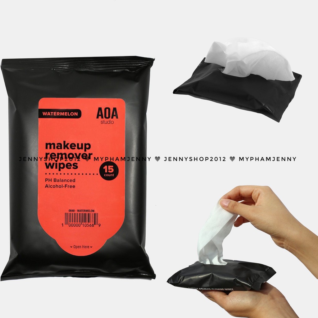 Khăn Giấy Tẩy Trang AOA Makeup Remover Cleansing Wipe 15 Miếng