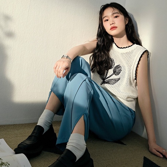 Áo Dệt Kim Sát Nách Thời Trang Trẻ Trung Cá Tính