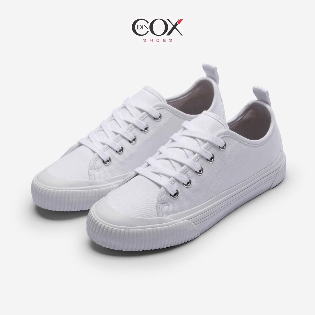 Giày Sneaker Unisex Vải Canvas Chính Hãng DINCOX C20SNOW WHITE Trẻ Trung Năng Động