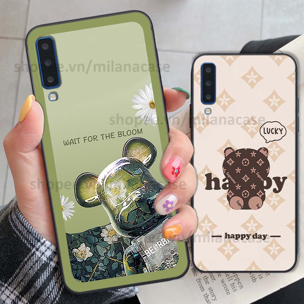 Ốp Samsung A7 2018 / A9 2018 gấu be@rBrick gấu Teddy Kaws siêu đẹp, phong cách, cá tính