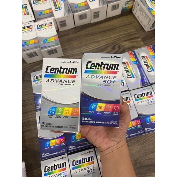 Vitamin tổng hợp Centrum Advance for adult, adult 50+ cho người trưởng thành, người lớn tuổi