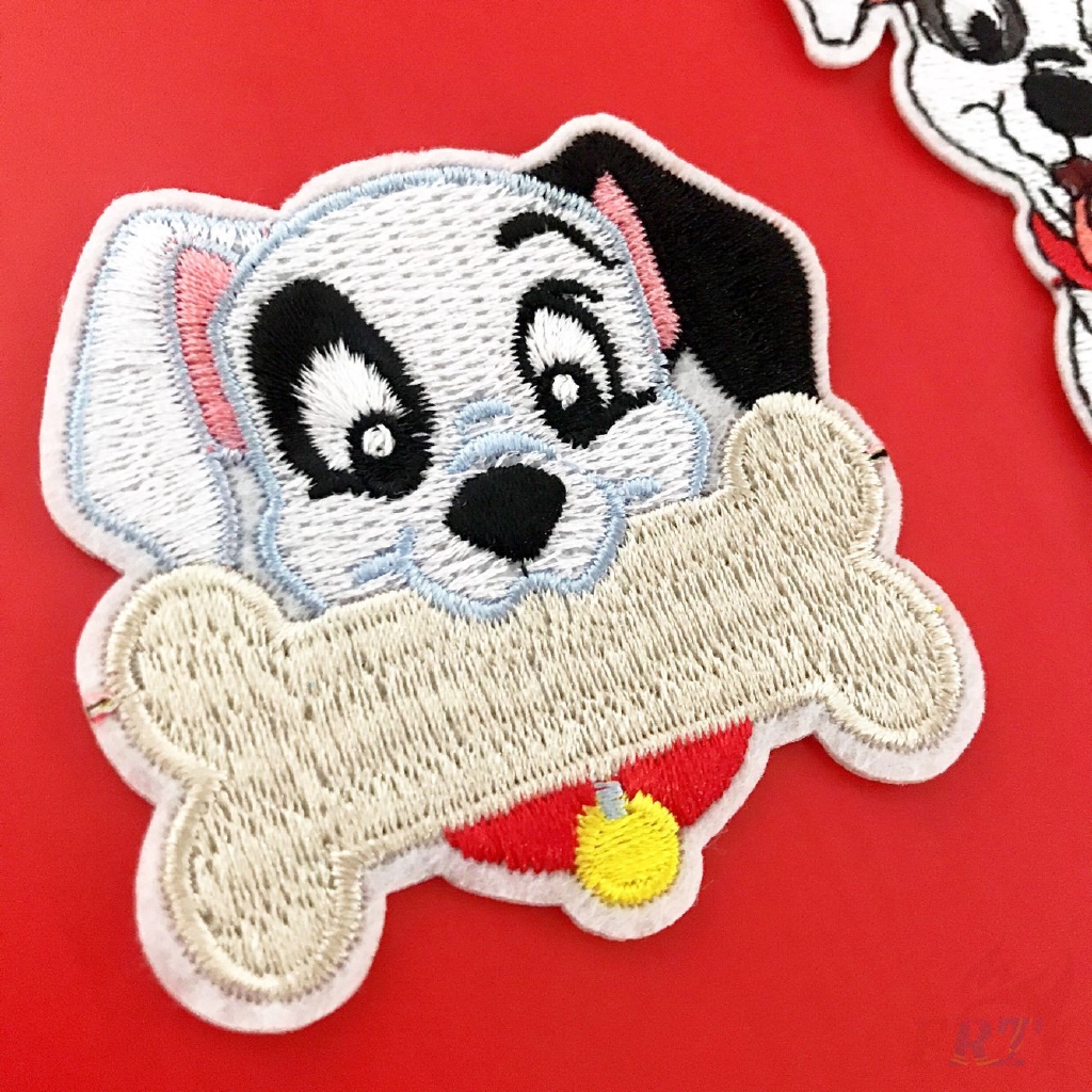 Miếng ủi thêu trang trí quần áo hình 101 chó đốm thiết kế dễ thương