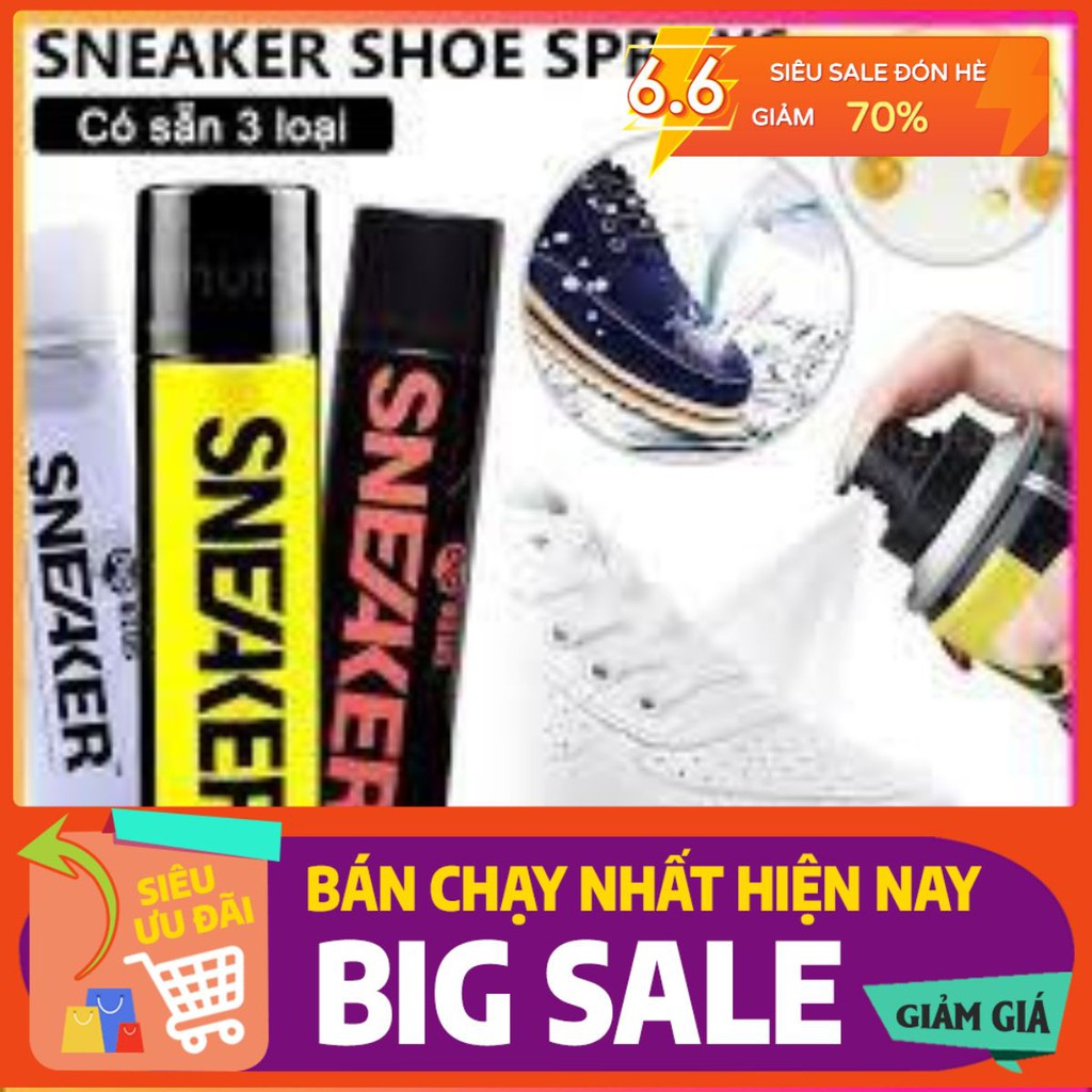 💥 SIÊU SẠCH💥Chai xịt vệ sinh giày - Chai xịt nano chăm sóc giày Sneaker chống thắm nước cao cấp hot