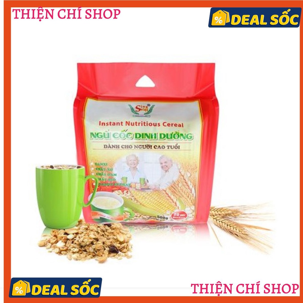 Sản phẩm ngũ cốc dinh dưỡng dành cho người cao tuổi 500g SingViệt