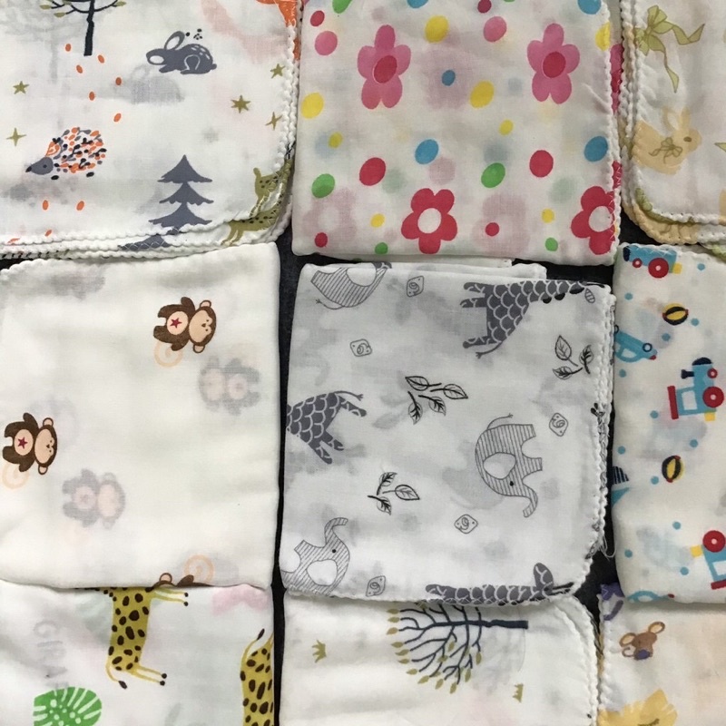 sét 10 Khăn xô sữa hoa văn Nhật