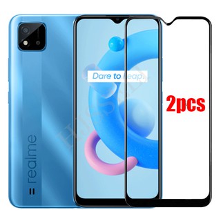 Bộ 2 kính cường lực bảo vệ toàn màn hình cho dòng Realme C20 C 20 RealmeC20