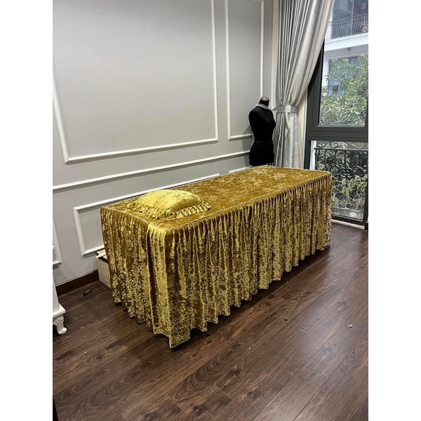 Ga giương spa, nối mi, phun xăm nhung nhám siêu vip ( ga + vỏ gối)