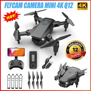 Máy bay camera 4k flycam mini giá rẻ ⚡️BẢO HÀNH 6 THÁNG⚡️ flycam drone Q12 điều khiển từ xa quay phim, chụp ảnh
