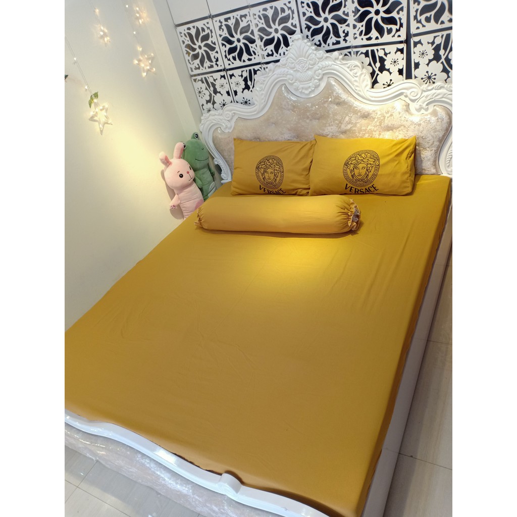 Bộ ga giường 💖m6/m8/2m💖 ga gối cotton đũi, ga trải giường + 2 vỏ gối nằm An Như Bedding | BigBuy360 - bigbuy360.vn