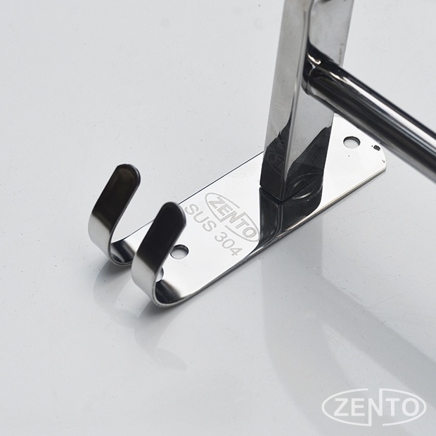 Giá vắt, treo khăn kép inox Zento HA4609