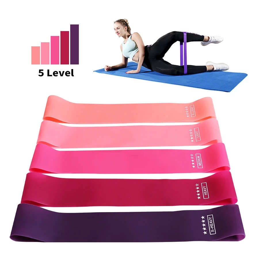 Set 5 Dây Kháng Lực Tập Yoga Pilates Chuyên Dụng