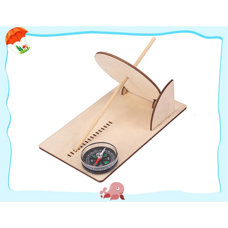 Đồng hồ mặt trời - đồ chơi STEM - đồ chơi khoa học - đồ chơi DIY