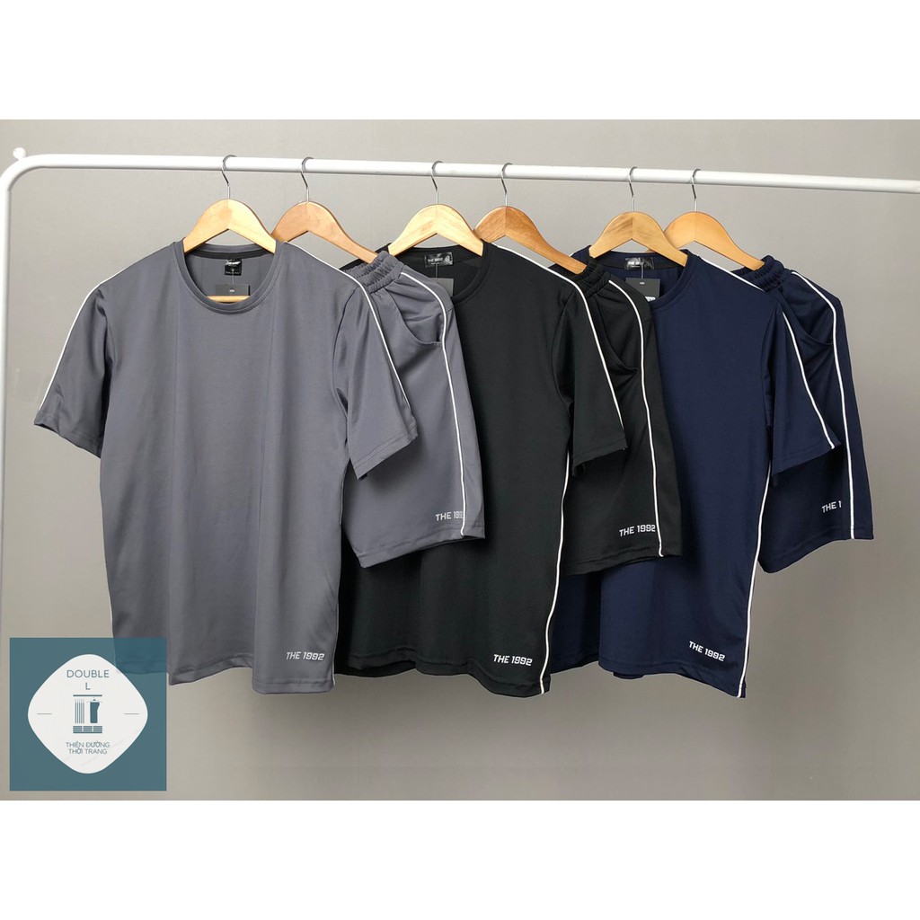 Bộ thể thao nam 💪 FREESHIP 💪 bô thun nam trơn basic,bô thun nam cotton cá sấu cao cấp,mềm mịn thoáng mát